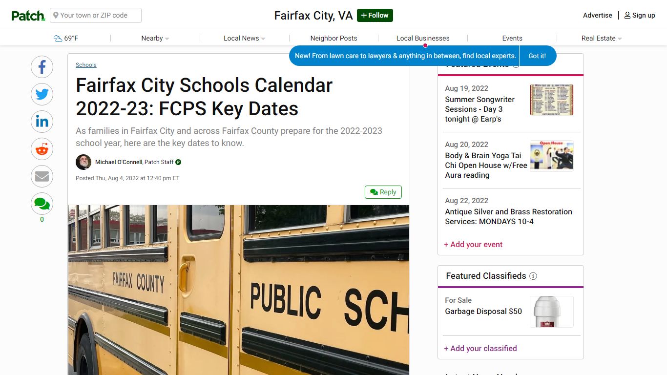 Fairfax City Schools Calendar 2022-23: FCPS Key Dates